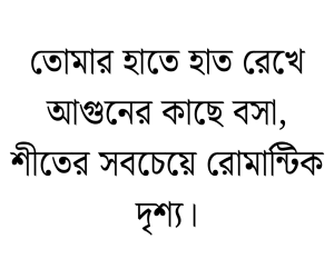 শীত নিয়ে রোমান্টিক স্ট্যাটাস